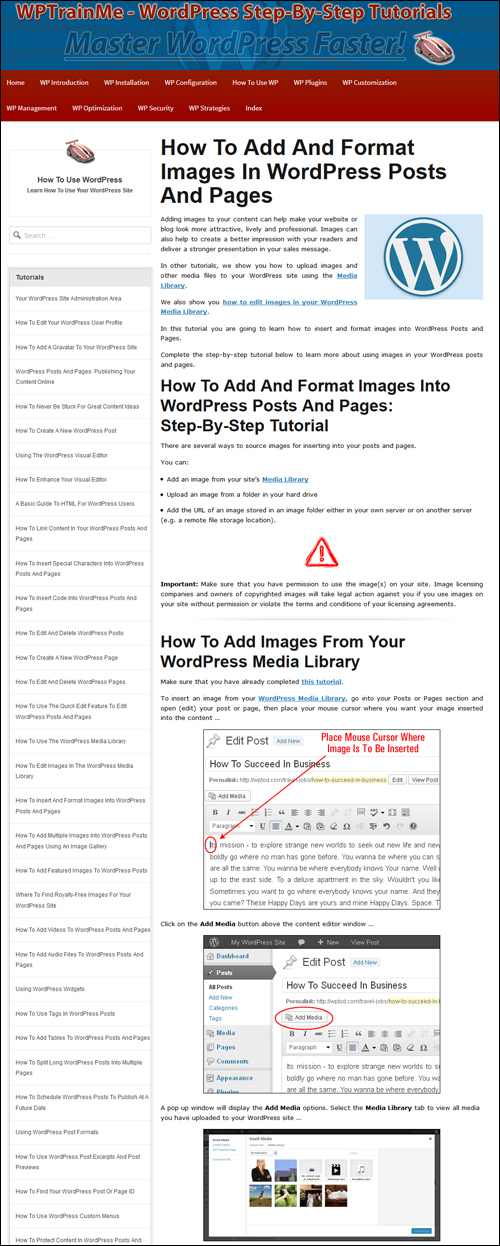WPTrainMe.com WordPress Training Plugin - PRO Edition