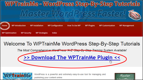 WPTrainMe FREE Plugin Edition