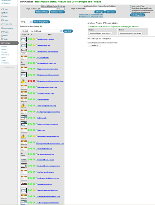 WP Pipeline - WordPress Mass Control