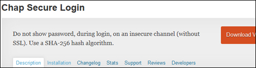Chap Secure Login - WordPress Plugin