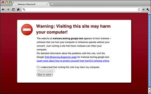 Malware Detected Warning