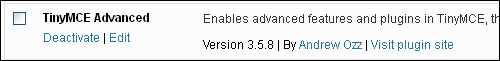 TinyMCE Advanced - WordPress Plugin