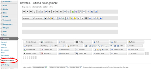 TinyMCE Advanced - WordPress Plugin