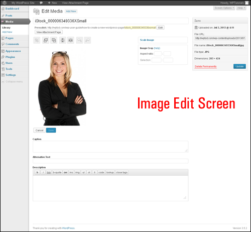 How To Edit Images In The WordPress Media Library