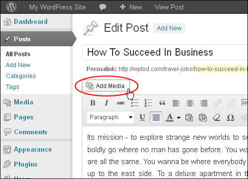 Using Featured Images In WordPress Posts