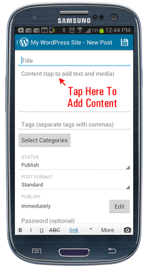 How To Post To WordPress Using Mobile Devices How To Post To WordPress Using Mobile Devices